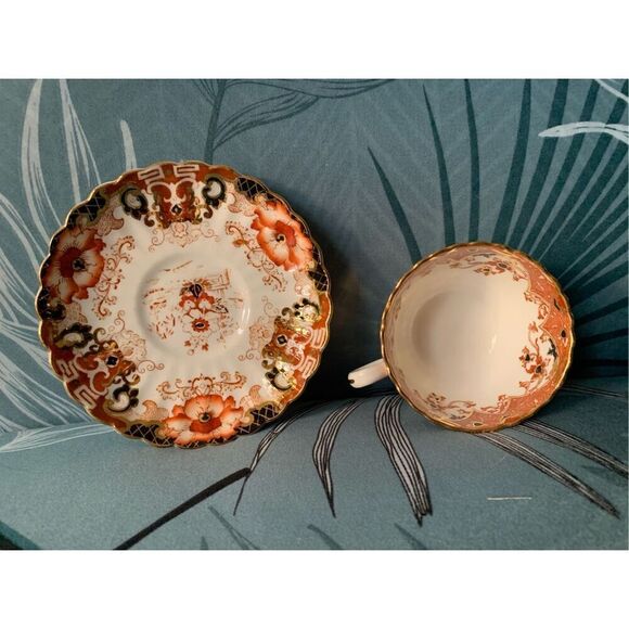 Radfords Fenton Vintage Victorian Rust England Bone China Tea Cup & Saucer SET - Picture 3 of 4